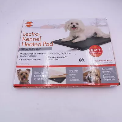 K&H Pet Products Lectro-Kennel Heated Pad Small Black 12.5  X 18.5  X 0.5  • $56.99