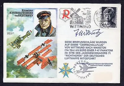 Signed Ld Ed Cover Ww1 Pilot Freddie West Vc Victoria Cross Red Baron Crash • £49.99