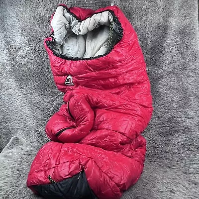 VTG Coleman PEAK 1 Sleeping Bag  20° Red Mummy  Zip 82” Long Hallofil Made USA • $47.70