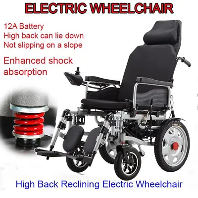 New 24V12Ah Folding Lightweight Electric Power Wheelchair Mobility Aid Motoriz • $1131.44