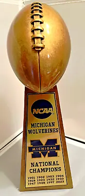 10  University Of Michigan Wolverines Ncaa  Football National Champions Trophy • $69.99