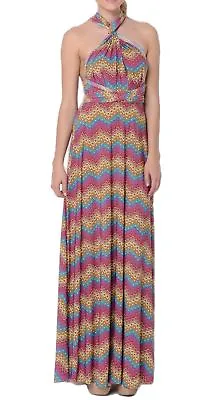 VON VONNI Women's Purple Mosaic Transformer Dress Long One Size VVL101 $120 • $13.19