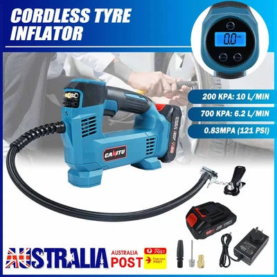 $100.69 • Buy Cordless Tyre Inflator Digital Car Air Compressor Pump For Makita Li-ion Battery