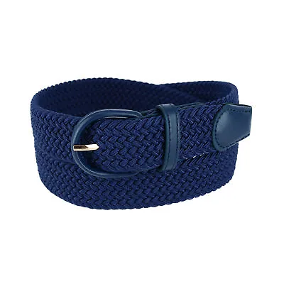 New CTM Men's Elastic Braided Belt With Covered Buckle (Big & Tall Available) • $13.94