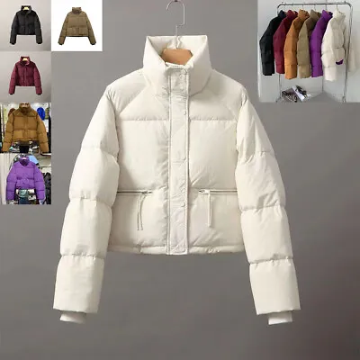 £19.99 • Buy New Womens Ladies Winter Oversized Short Puffer Jacket Coat Jacket Outwear 8-18