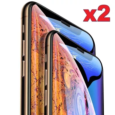 2X For IPhone XR XS 11 12 13 Pro Max 7 8 6 Plus Tempered Glass Screen Protector • $4.99