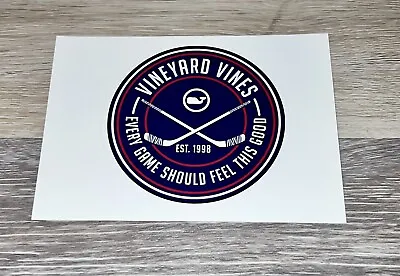 Authentic Vineyard Vines Hockey Winter Sticker Laptop Hydro Yeti Car Truck Decal • $3.50