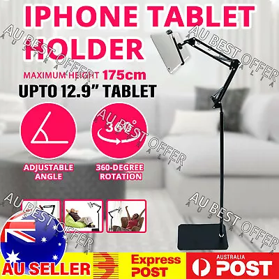 175CM Adjustable Floor Stand Holder For Tablet IPad IPhone Up To 12.9 AU • $22.95
