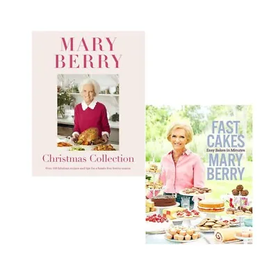 Mary Berry Collection 2 Books Set Fast Cakes: Easy Bakes Christmas Collection • £30.99