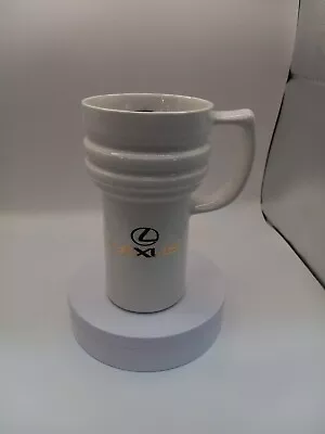 90's Lexus OEM Coffee Mug Cup White And Gold Toyota Travel Cup Holder Friendly  • $15