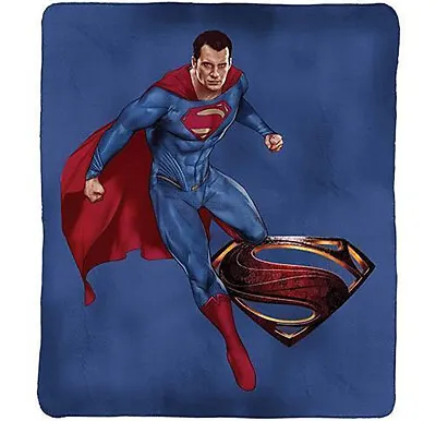 Superman Printed Polar Fleece Throw Rug Blanket | Justice League Merchandise • $25.70