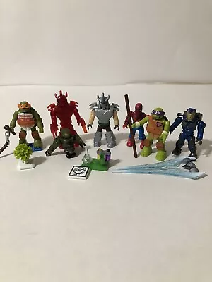 Mega Bloks Construx Halo Chief TMNT Spider-Man Marvel Figure Lot Incomplete • $15