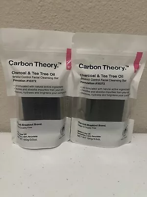 2x Carbon Theory Charcoal & Tea Tree Oil Break-Out Control Facial Cleansing Bar • $8.49