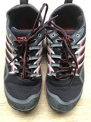 Merrell Trail Glove Vibram Black Trail Trainers Barefoot UK Size 7 EU 41 • £37.37