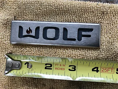 $45 • Buy Wolf Range Hood 3m Adhesive Logo Nameplate Decal Emblem