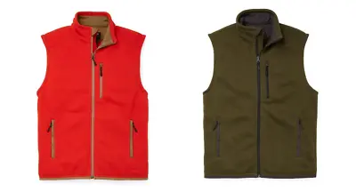 $85.49 • Buy Filson Men's Ridgeway Fleece Vest Red Olive Polartec Zip Up Lightweight Warm