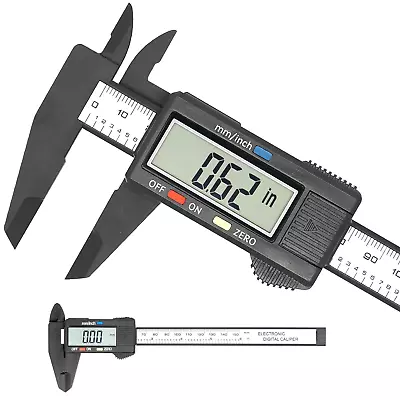 Electronic Digital Caliper Plastic Vernier Caliper Caliper Measuring Tool With • $14.59