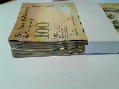  PAPER MONEY COLLECTION LOTS OF VENEZUELA 100 PCS/Bundle!!  BANK NOTES***** • $18.75