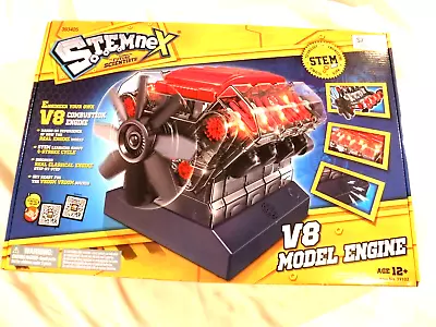 $94.46 • Buy 1/8 Stemnex V8 Model Engine Combustion Engine W/ Sound 270 Parts # 393405