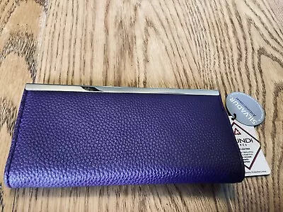 Wallet Vegan Woman’s  Mundi  Slim Clutch In Purple RFID • $13.59