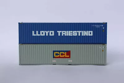 Jacksonville 405808 N Scale Llyod Triestino And CCL 40' High Cube Containers (2) • $28.95