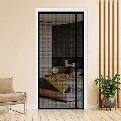 Magnetic Screen Door Self Sealing Fiberglass Mesh Entry Door Curtain 36x82 Inch • $31.15