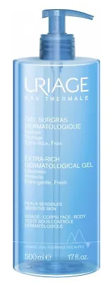 URIAGE Thermale Extra-Rich Dermatological Cleansing Gel 500ml-Face&Body-Soap Fre • £15.99