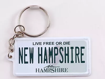 New Hampshire License Plate Aluminum Ultra-Slim Souvenir Keychain 2.5 X1.25x0.06 • $7.45