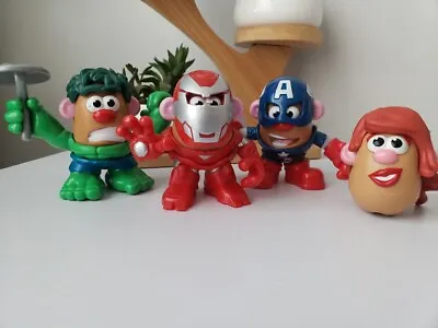 Mr Potato Head Marvel Lot Hulk Iron Man Captain America Super Hero  • $15