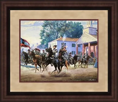 Mort Kunstler Civil War Print Morgan's Ohio Raid Custom Framed • $85