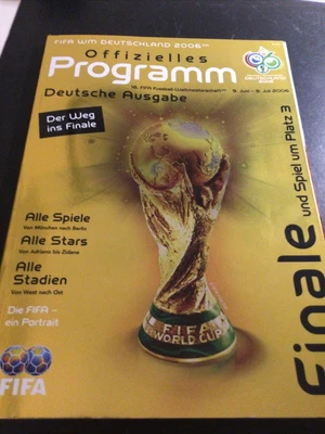£2.50 • Buy Programme  2006 World Cup Final  Italy V France  German Issue