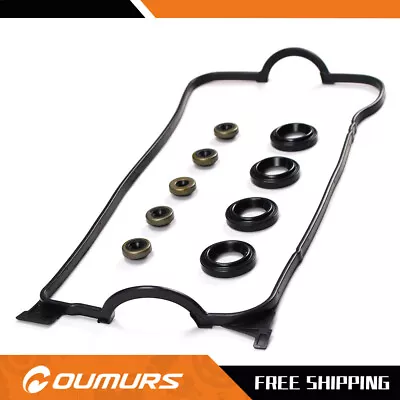 For 92-00 Honda Civic De Sol 1.6 SOHC Valve Cover Gasket D16Y7 D16Y8 D15Z1 D16Z6 • $11.95