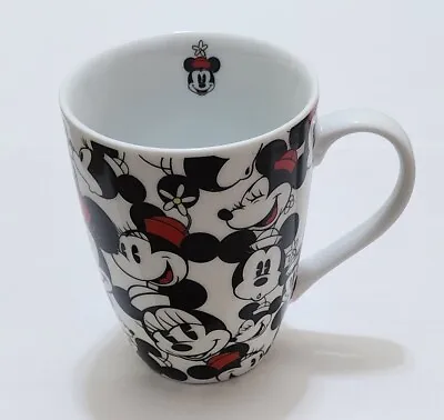 Minnie & Mickey Mouse Black White Red Minnie Mouse Coffee Mug Cup • $11.95