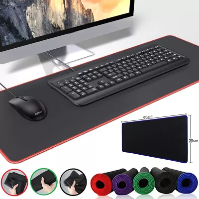 Extra Large XL Gaming Mouse Pad Mat For PC Macbook Laptop Anti-Slip 60cm X 30cm • £3.79