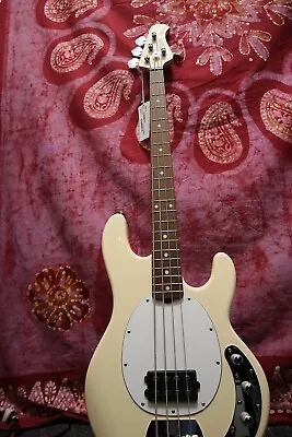 Sterling By Music Man StingRay Ray4 Bass Guitar - Vintage Cream (RAY4-VC-R1) • $348