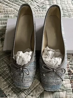 Made In Italy Flat Court Shoes Light Grey UK 5 In Original Box • £0.99