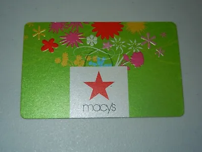 Macy's  Flowers Collectible Gift Card *no Value* • $2.99