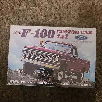 Moebius Models 1970 Ford F-100 1:25 Custom CAB 4x4 Pickup Truck • $42