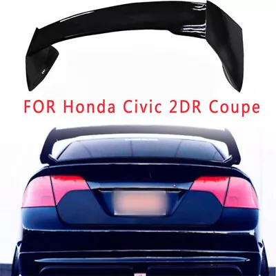 Trunk Wing Spoiler Fits 06-11 Honda Civic 2DR Coupe Glossy Mugen Style RR • $78.13