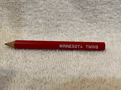 VINTAGE Minnesota Twins 1960's Red Score Card Pencil Metropolitan Stadium NICE • $14.99