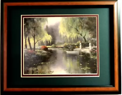 Landscape Scenic Picture  Floral Still Life T.c. Chiu Matted Framed 11x14 • $47.95