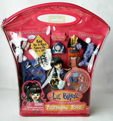 Rare 2003 Lil Bratz Fashion Tote 25 Accessories Playset Jade Doll Mga New ! • $119.62