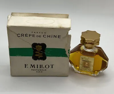 Vintage F. Millot Crepe De Chine Pure Parfum/perfume Paris 1/5 Oz Mini Bottle • $45