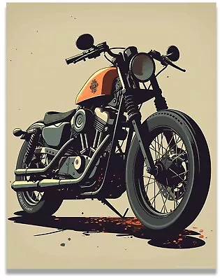 Harley Motorcycle 11x14 Collectible Poster | Iconic Harley Design | Limited Edit • $9.95