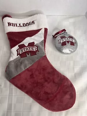 Mississippi State Bulldogs Christmas Stocking  Embroidered With Ornament • $20