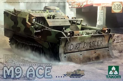 1/35 U.S Armored Combat Earthmover M9 ACE Takom 2020 Plastic Model Kit • $45.60