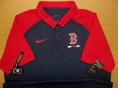 Nike MLB Boston Red Sox Baseball Dri-Fit On Field Standard Fit Polo Mens XL NWT • $14.99