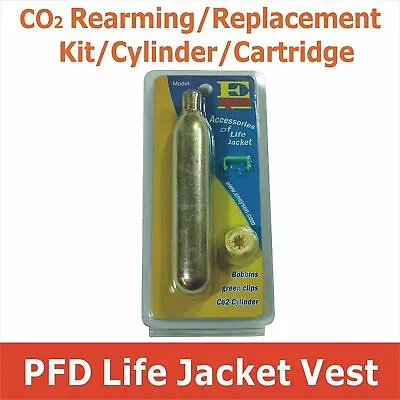 C02 Rearming Kit For Auto Inflatable Life Jacket PFD Cartridge Tank Replacement • $26.99