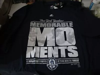 New York Yankees Memorable Moments Mariano Rivera 42 T-Shirt 2XL XXL New 2013 • $49.99