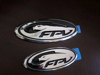 Chrome Fpv Badge For Grill/boot-for Ba/bf/falcon/fpv/f6/gt/xr6/xr8/turbo/v8 • $30